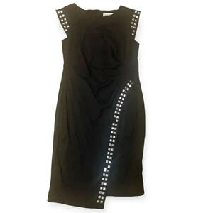 Shelby & Palmer Asymmetrical Studded dress